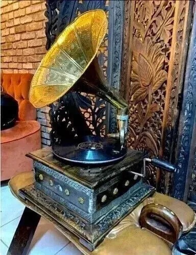 Hmv antique gramophone fully - gramophone,