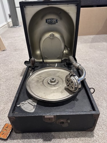 Vintage decca portable wind - decca, wind-up