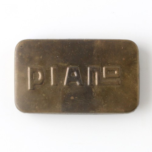 Piano gramophone needle tin - piano,
