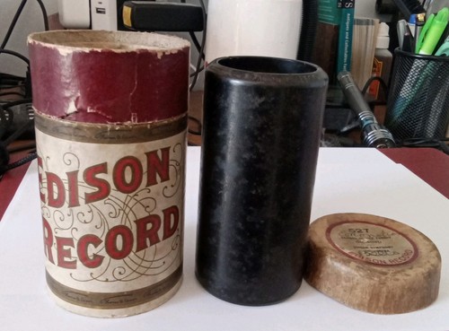 Antique edison cylinder record - antique,