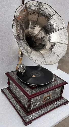 Antique hmv working gramophone - antique,