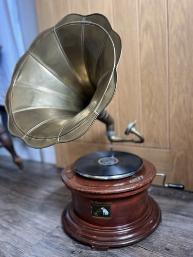 Antique hmv external horn - antique,