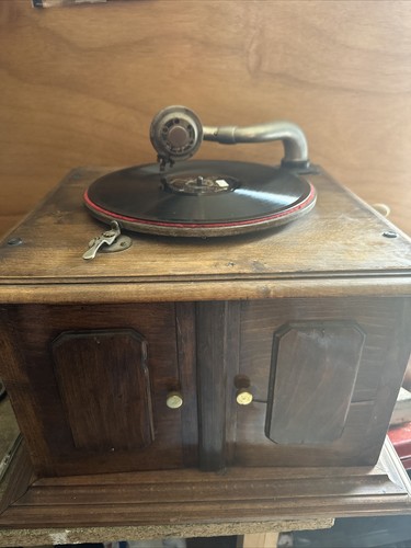 Antique gramophone holder wood - antique,