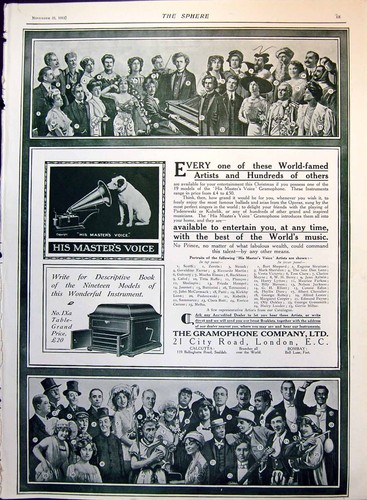 Antique old print - antique, gramophone